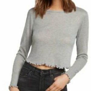 NWT Long Sleeve Willow and Clay Top in Grey